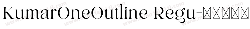 KumarOneOutline Regu字体转换